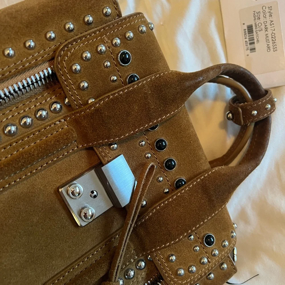 Phillip Lim $1250 studded suede mini pashli crossbody bag - Picture 5 of 14